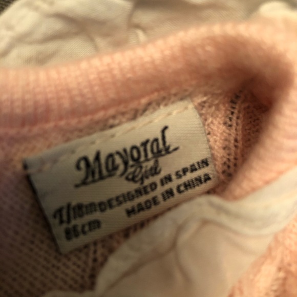 Mayoral Baby Girls Pink Sweater Dress - Picture 5 of 5